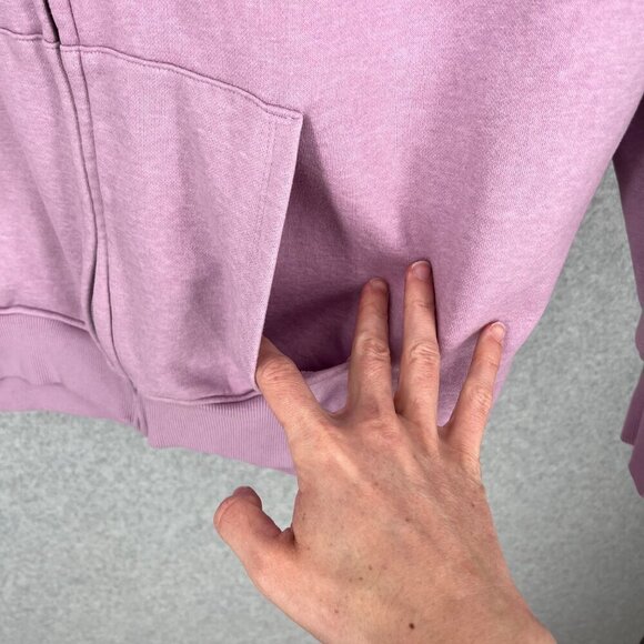 Smiley World x H&M Kids Oversized Graphic Full Zip Hoodie Size XL Purple Happy - Picture 7 of 16